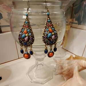 Beaded bohemian earrings